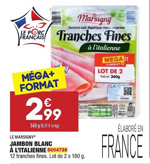 jambon blanc à l'italienne le marsigny®