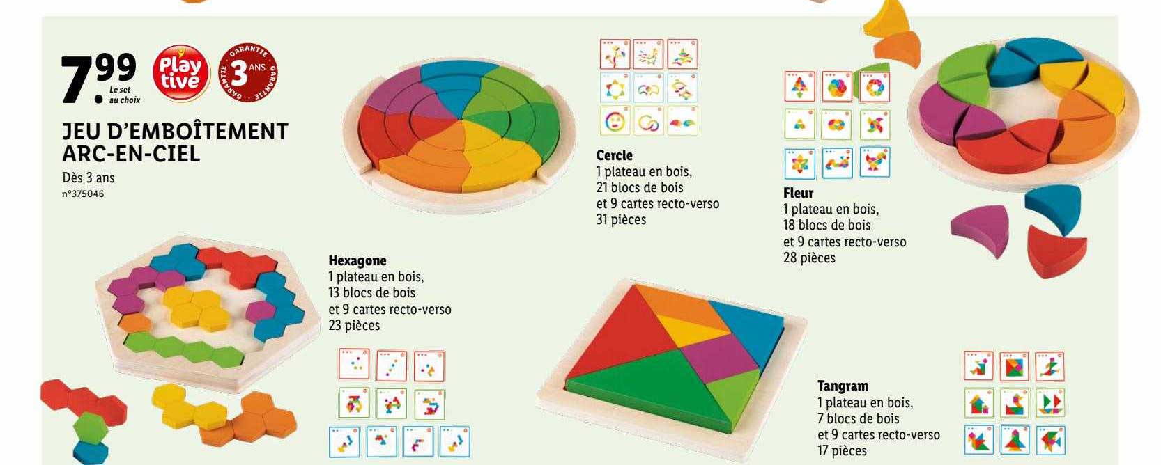 Jeu D'emboîtement Arc-en-ciel Playtive