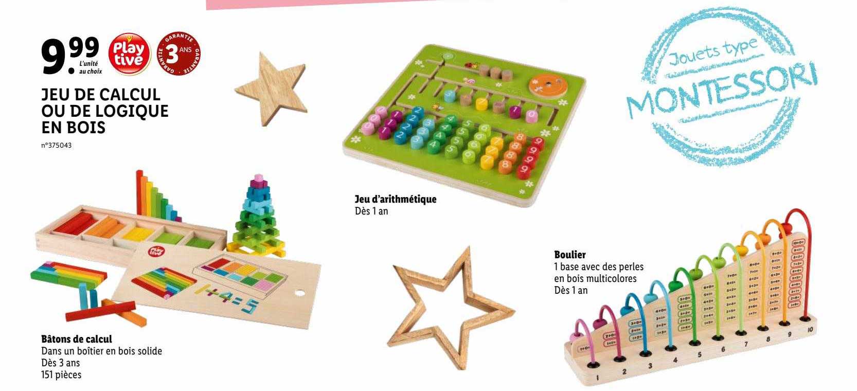 Jeu De Calcul Ou De Logique En Bois Playtive