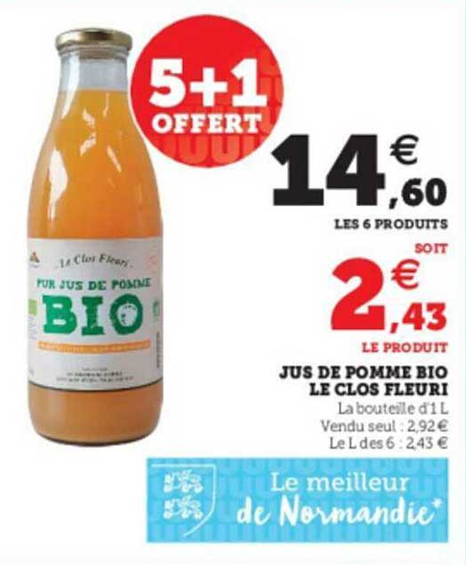 jus de pomme bio le clos fleuri