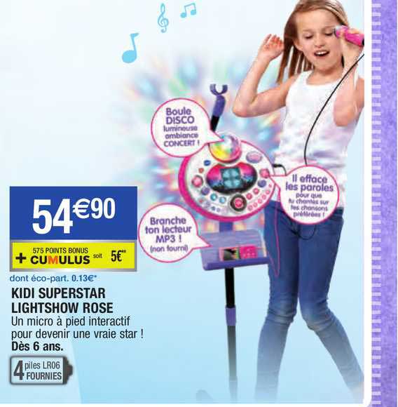 kidi superstar lightshow rose