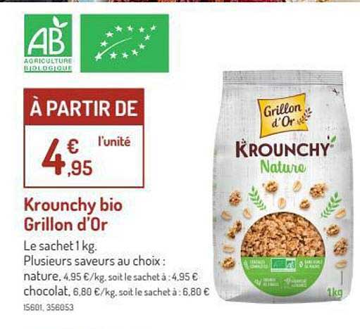 krounchy bio grillon d'or