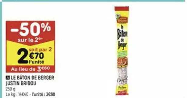 le bâton de berger justin bridou