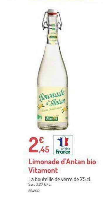 Limonade D'antan Bio Vitamont