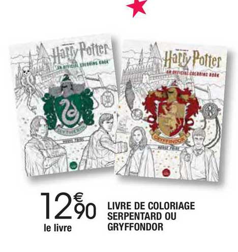livre de coloriage serpentard ou gryffondor