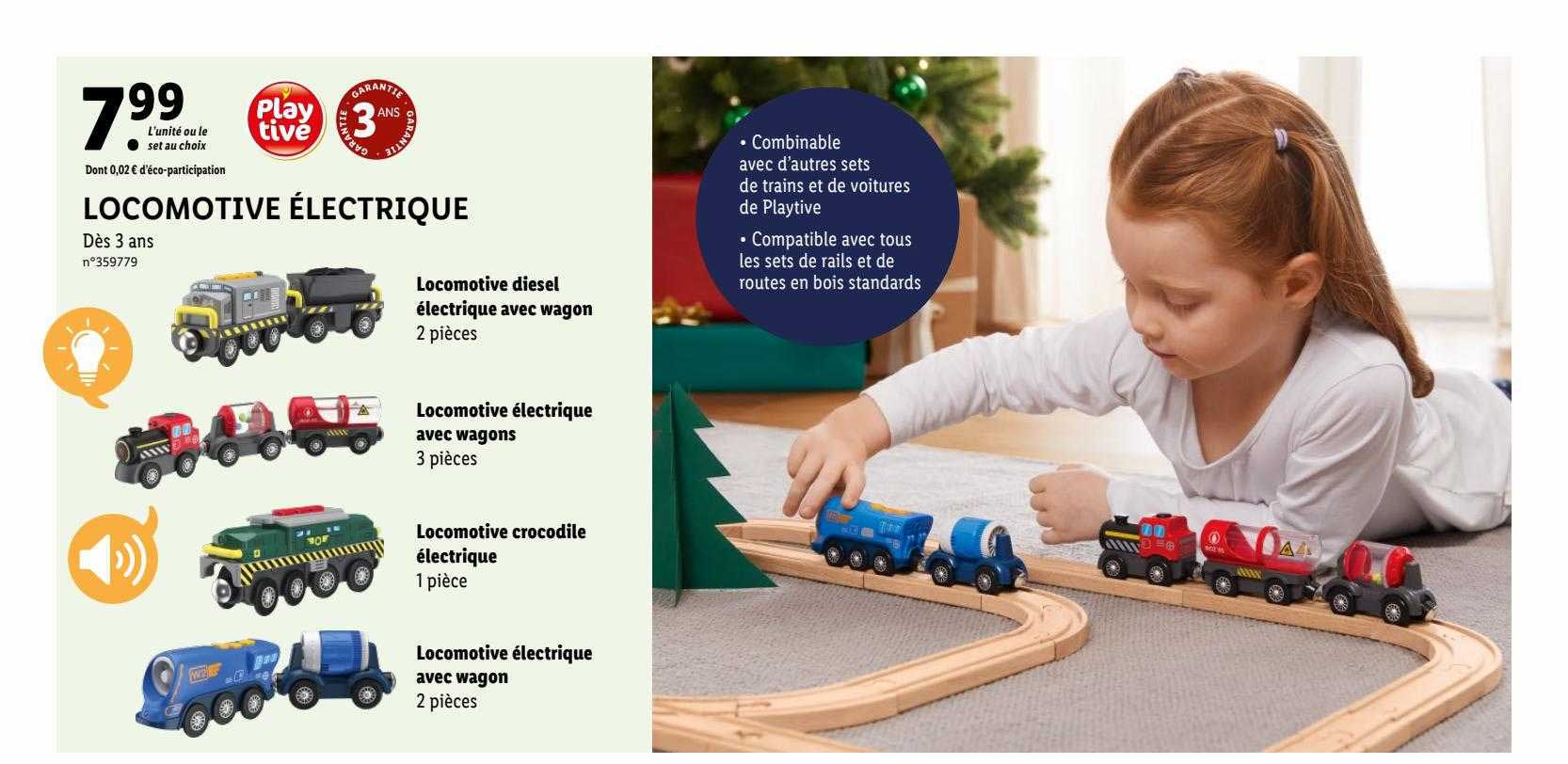 Locomotive électrique Playtive