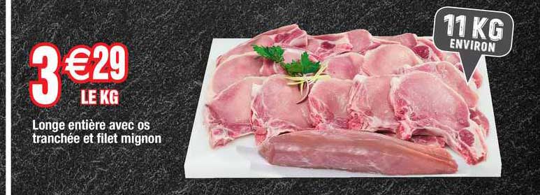 Longe Entière Avec Os Tranchée Et Filet Mignon
