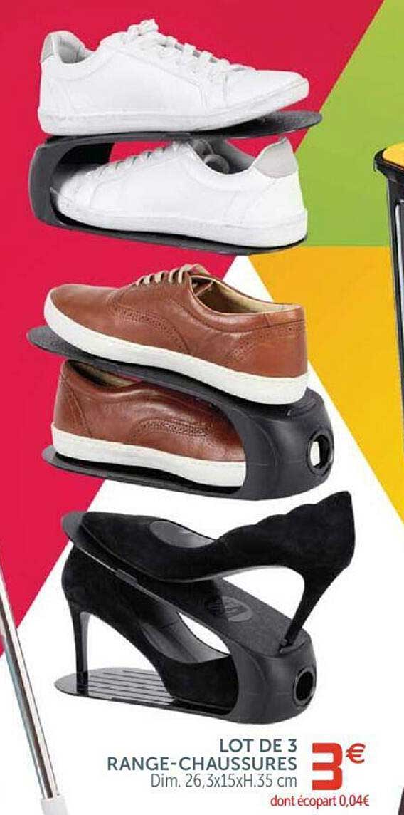 lot de 3 range-chaussures