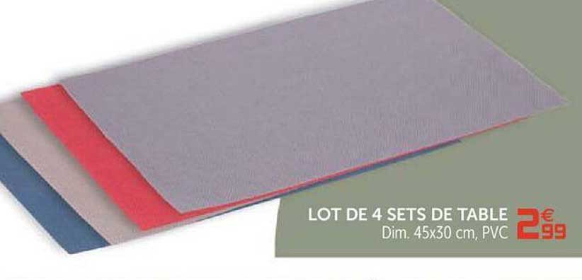 Lot De 4 Sets De Table