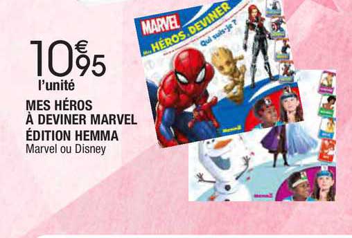 mes héros à deviner marvel édition hemma