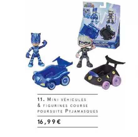 mini véhicules & figurines course poursuite pyjamasques