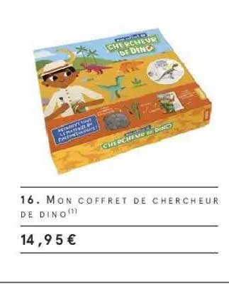 mon coffret de chercheur de dino
