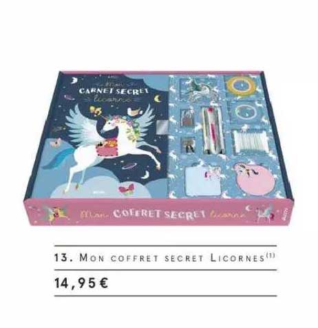 mon coffret secret licornes
