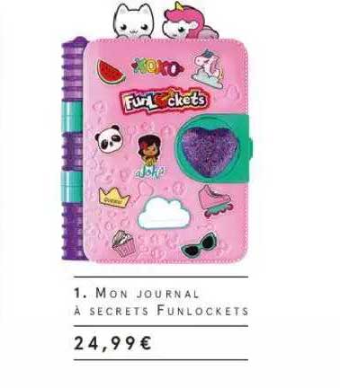 mon journal à secrets funlockets