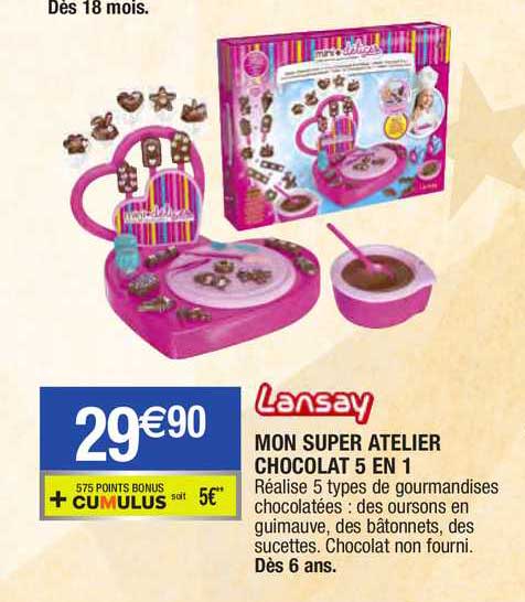 mon super atelier chocolat 5 en 1 lansay