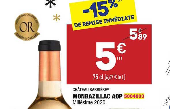 Monbazillac Aop Château Barrière®