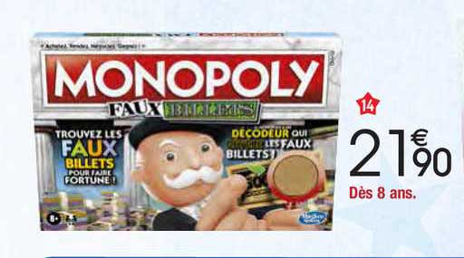 monopoly faux billets