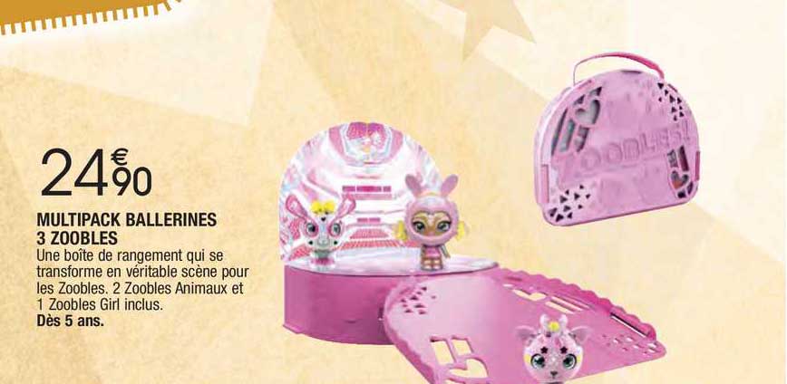 Multipack Ballerines 3 Zoobles