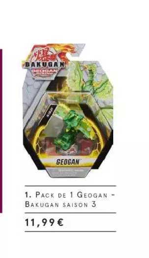 pack de 1 georgan - bakugan saison 3