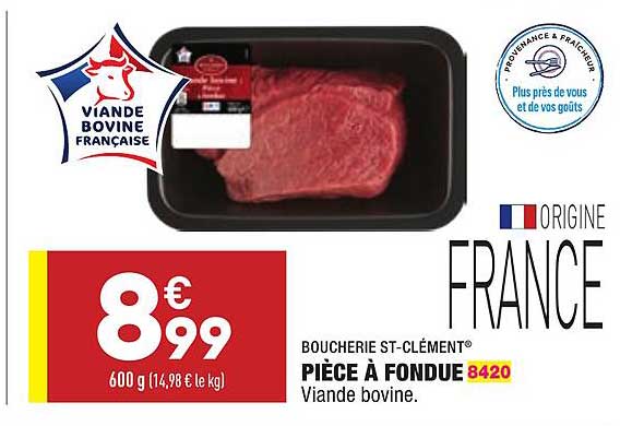 Pièce à Fondue Boucherie St-clément®