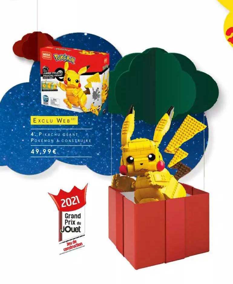 pikachu géant pokémon à construire