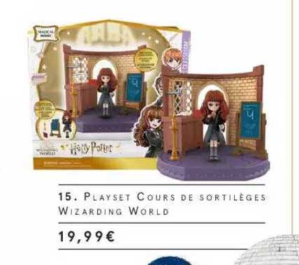 playset cours de sortilèges wizarding world