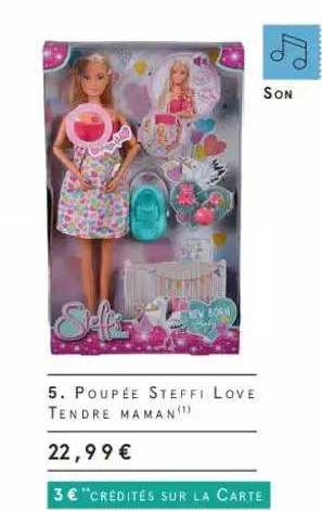 poupée steffi love tendre maman