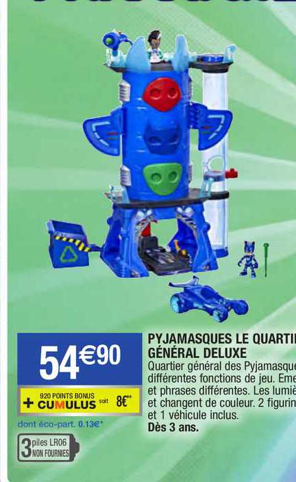 pyjamasques le quartier général deluxe