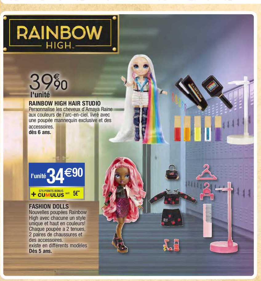 rainbow high hair studio, fashion dolls