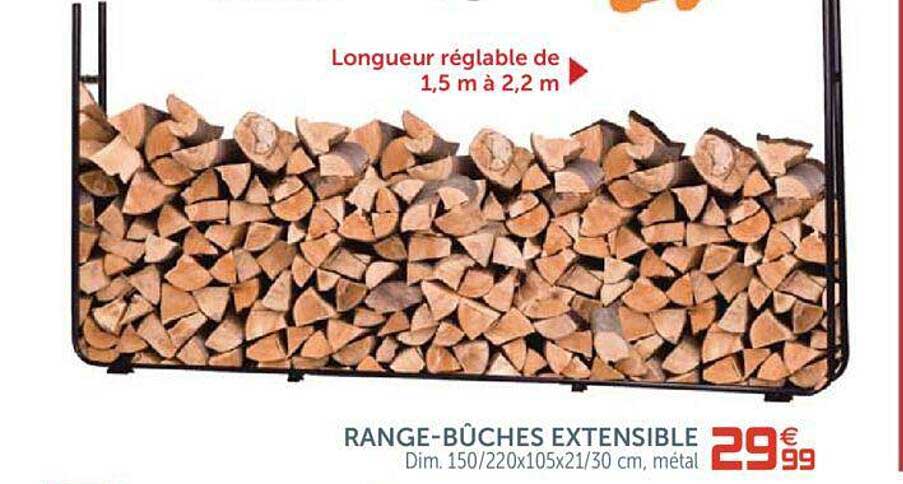 range-bûches extensible