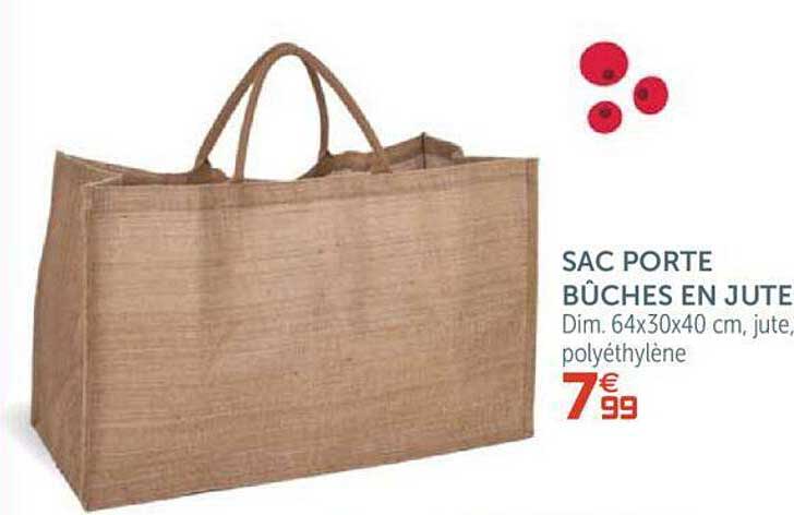 Sac Porte Bûches En Jute