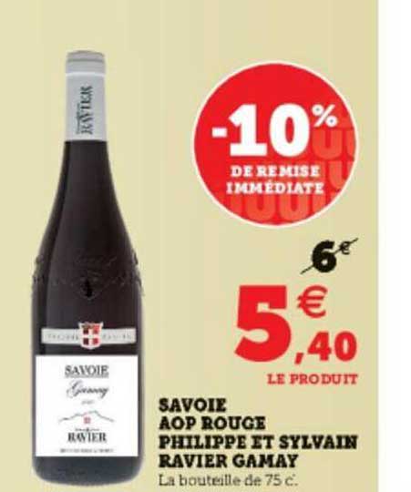 savoie aop rouge philippe et sylvain ravier gamay