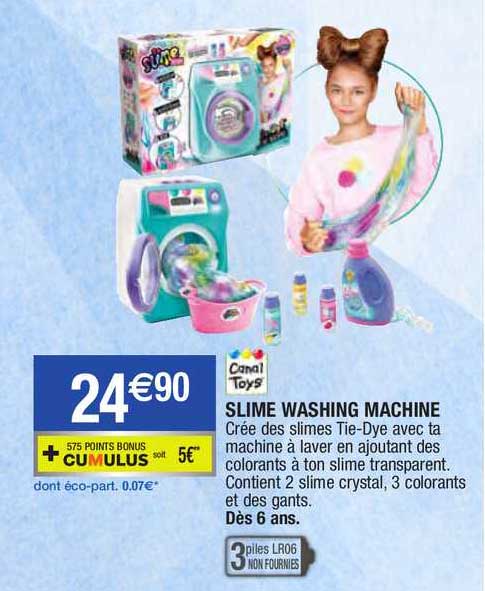 slime washing machine canal toys