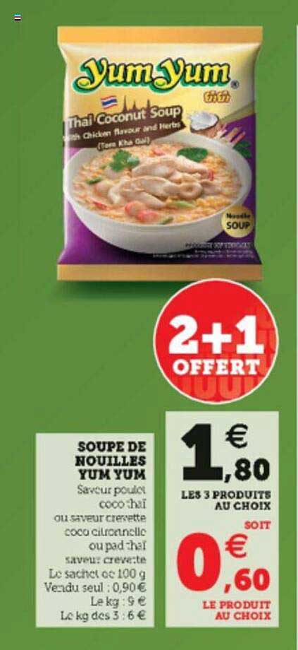 soupe de nouilles yum yum