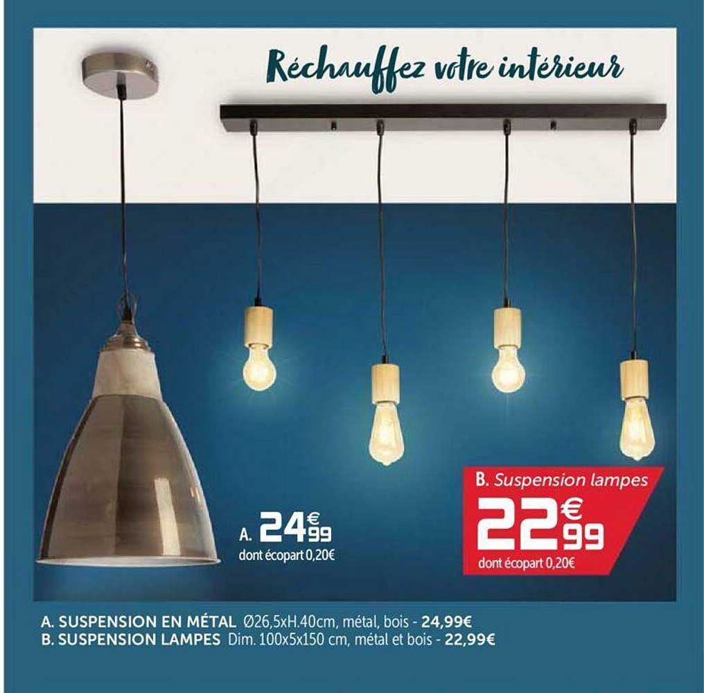 suspension en métal, suspension lampes