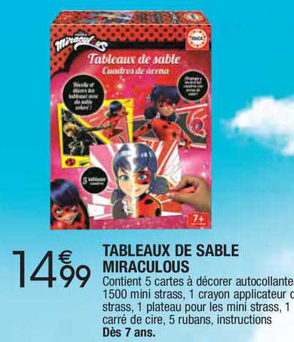 tableaux de sable miraculous