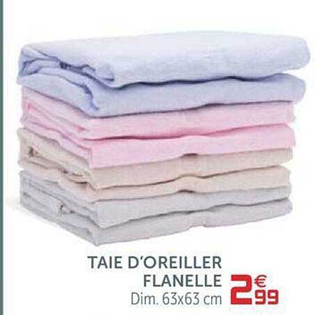 taie d'oreiller flanelle