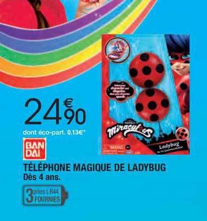 téléphone magique de ladybug bandai