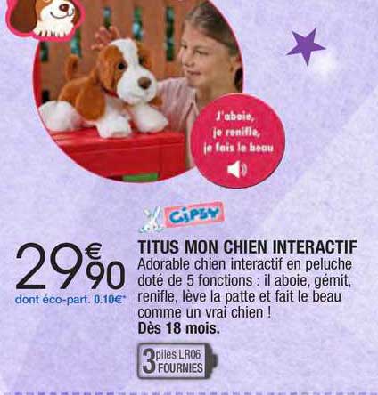 titus mon chien interactif gipsy