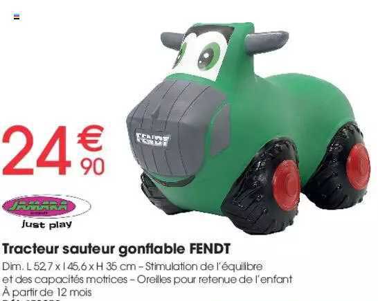 Tracteur Sauteur Gonflable Fendt