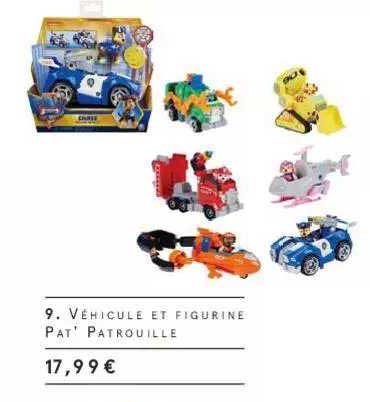 véhicule et figurine pat' patrouille