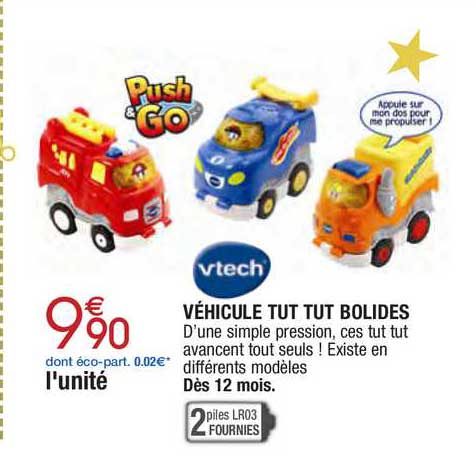 véhicule tut tut bolides vtech