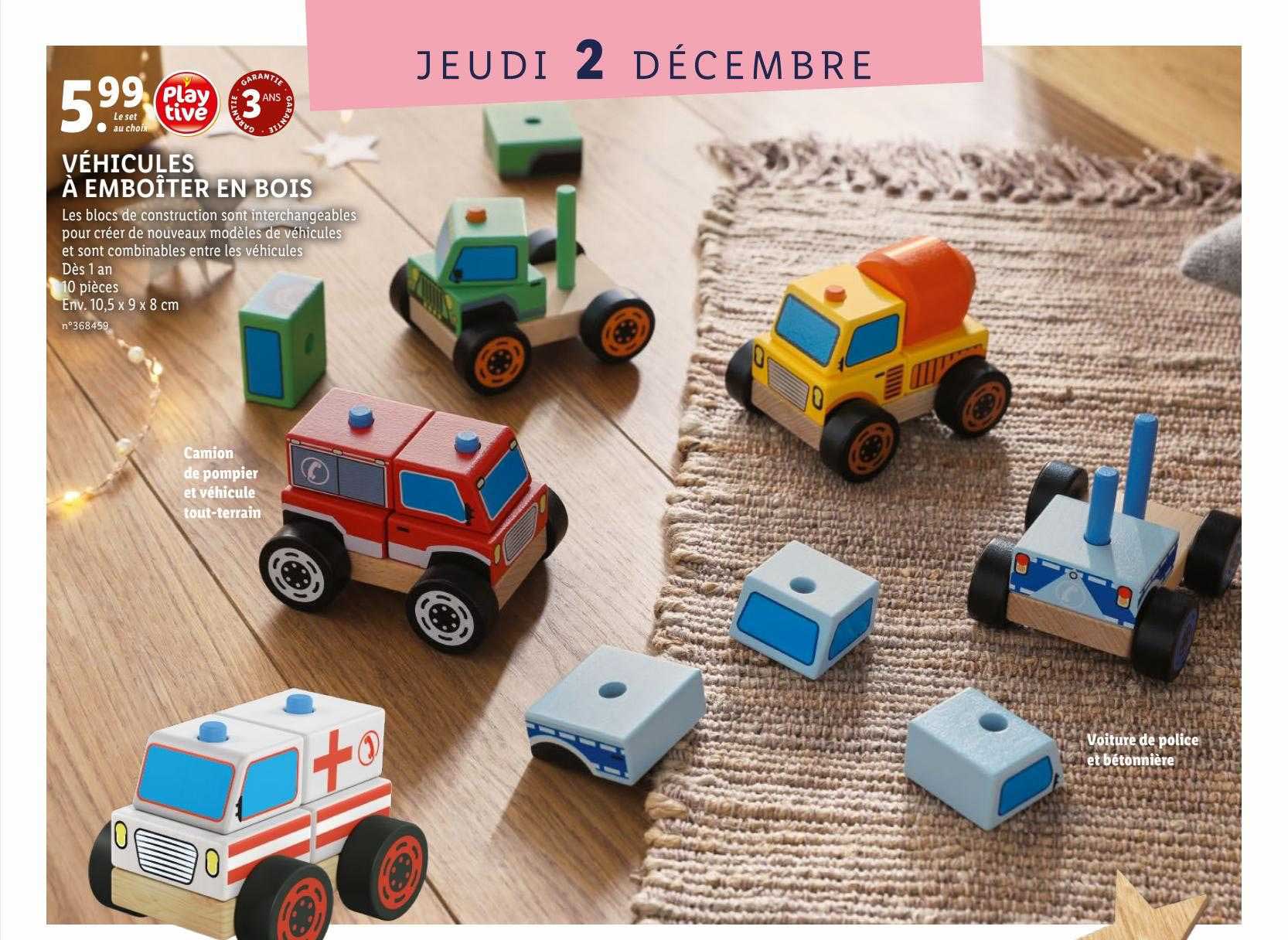 Véhicules à Emboîter En Bois