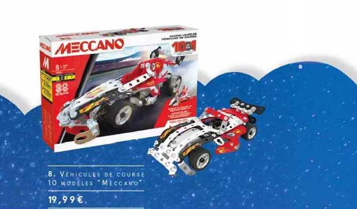 véhicules de course 10 modèles "meccano"