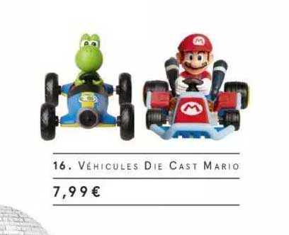 véhicules die cast mario