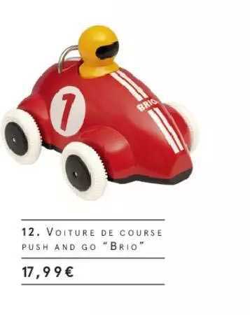 voiture de course push and go "brio"