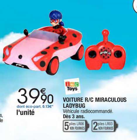 voiture r-c miraculous ladybug imc toys