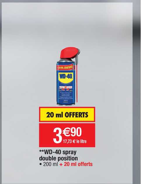 wd-40 spray double position