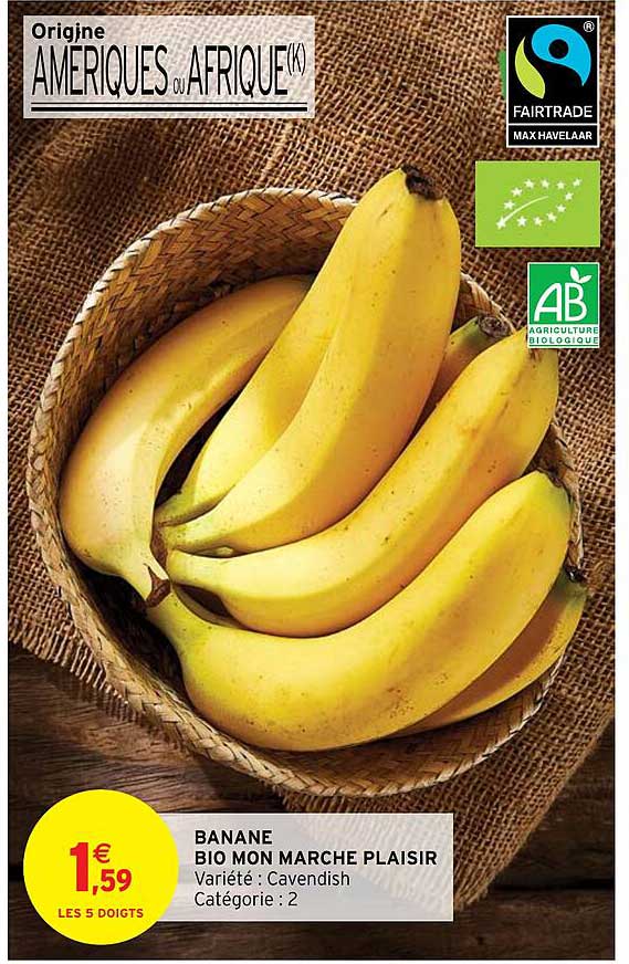 banane bio mon marché plaisir