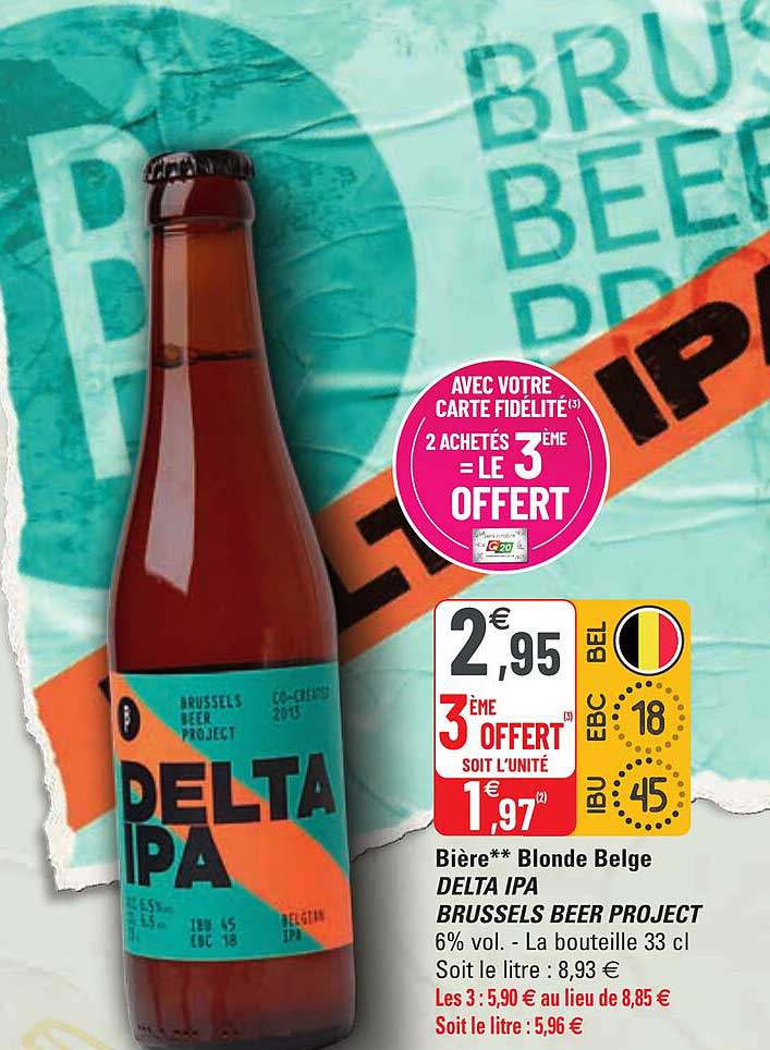 bière blonde belge delta ipa brussels beer project